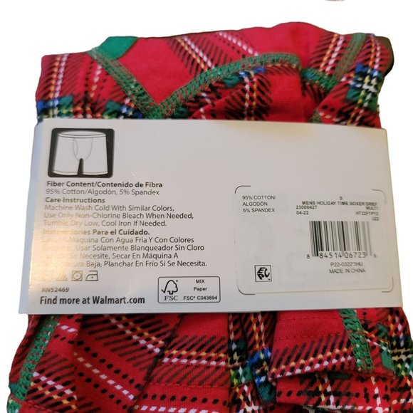 Men's Christmas Boxer Shorts Stocking Stuffer Gift Set of 4 Small 28-30 DH3203 - Picture 5 of 5